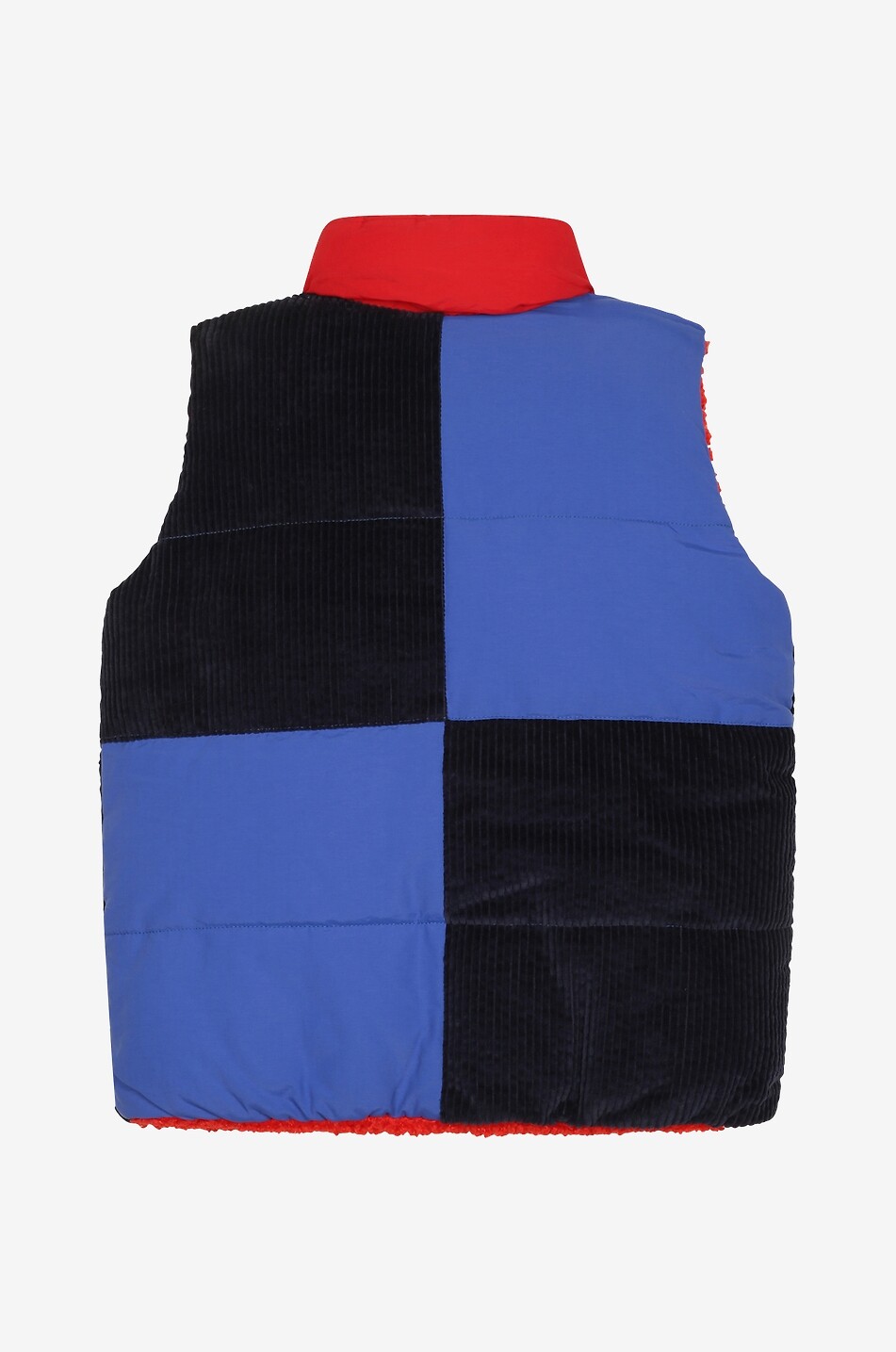 Ärmellose Jungen-Daunenjacke Colour Block