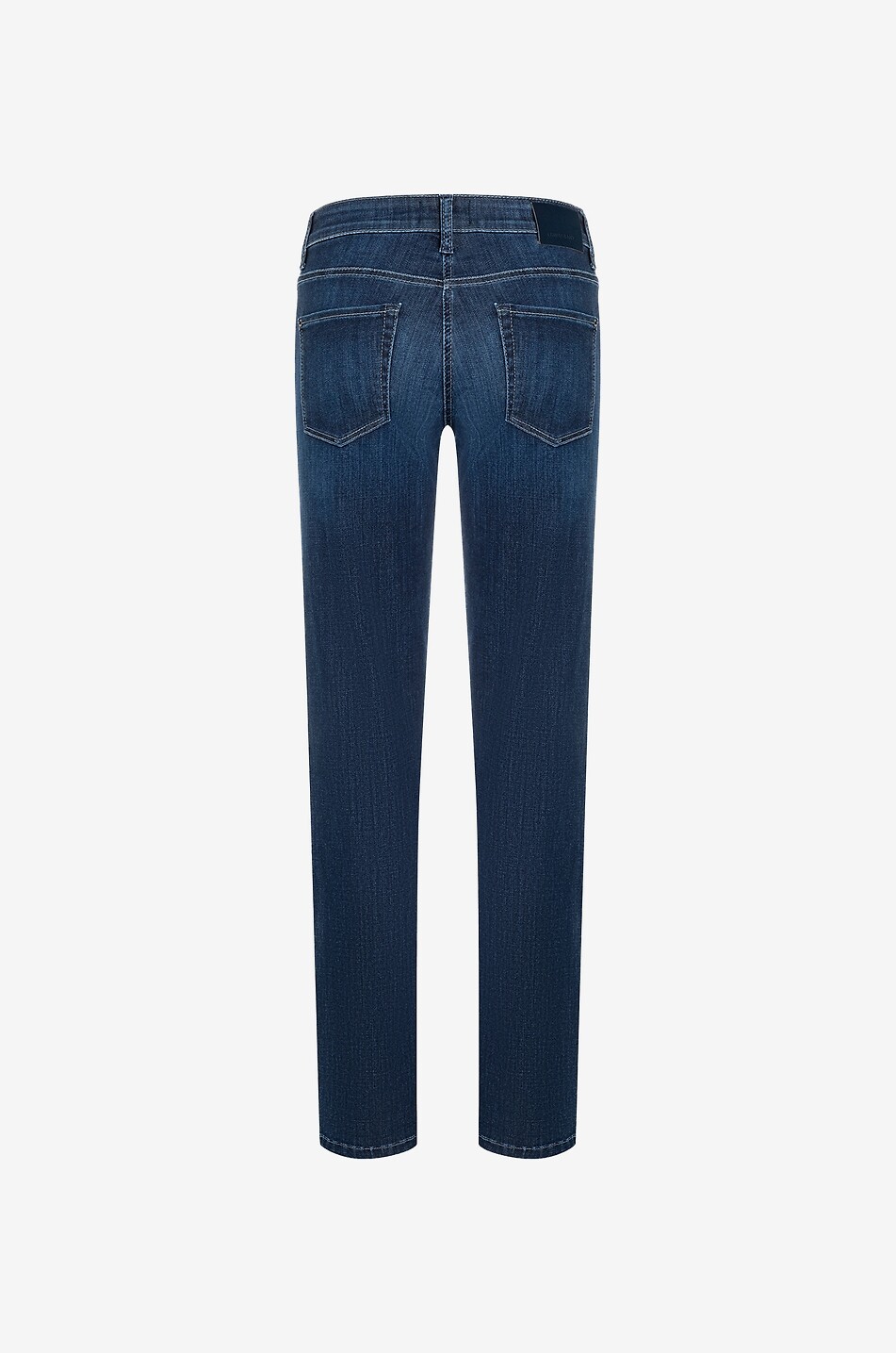Jean droit délavé en Powder-Soft Paris Straight Long