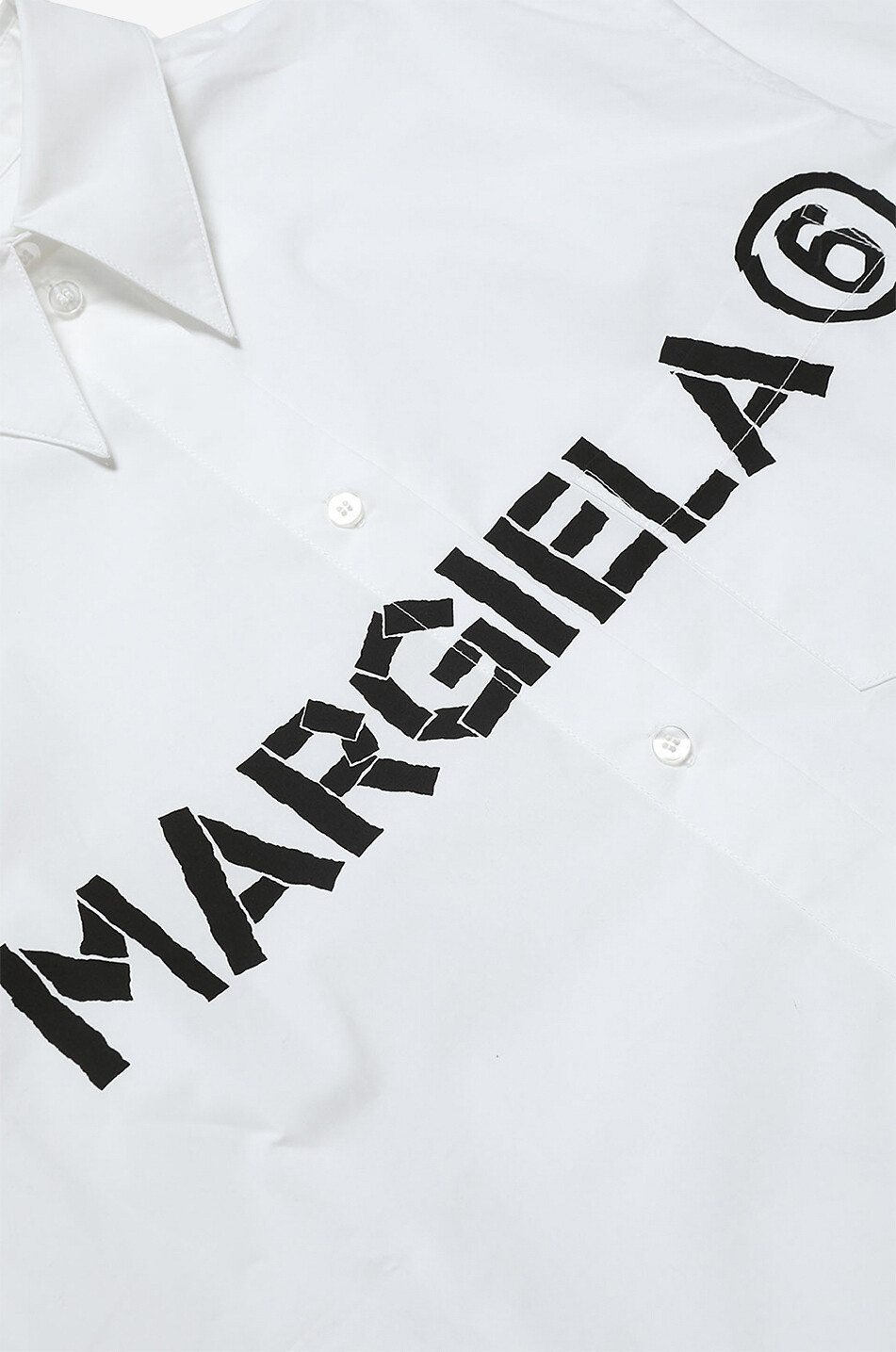 MM6 KIDS MARGIELA 6 girl's A-line poplin shirt dress Girl WHITE 4