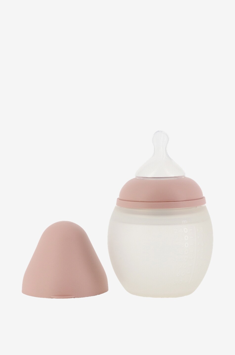 ELHEE Biberon souple anti-colique BibROND - 240 ml Bébé ROSE CLAIR 2