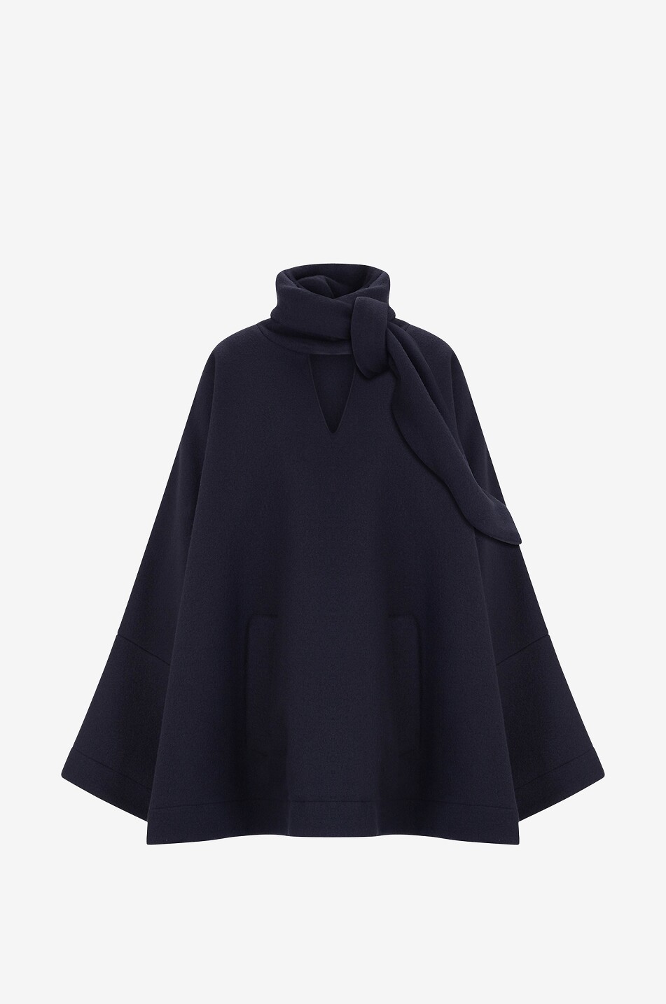 Anorak wool cape