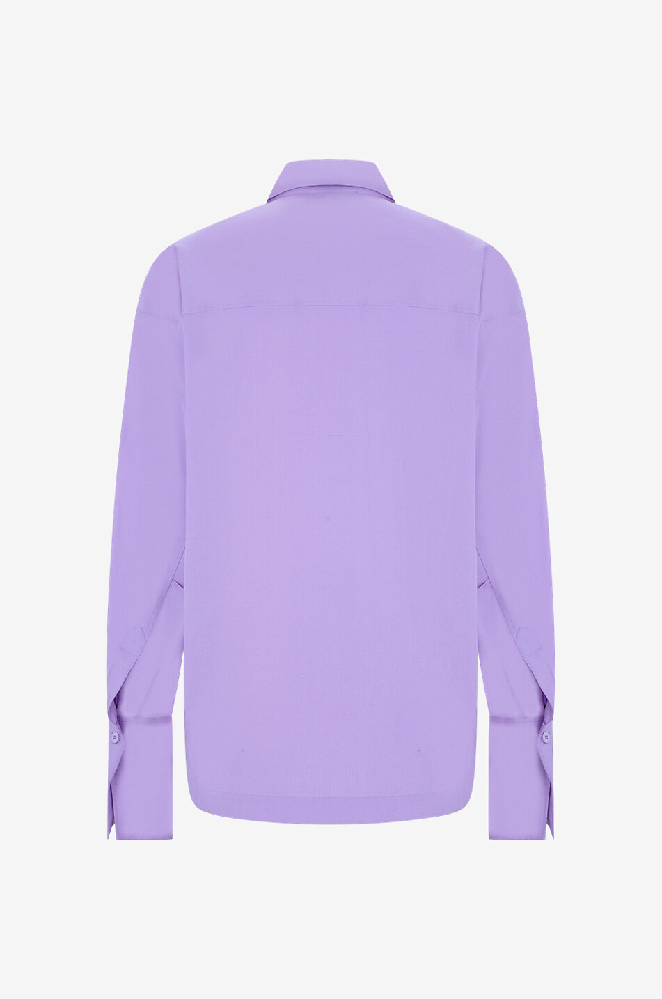 THE ATTICO Popeline-Hemd mit High-Low-Saum Eliza Damen VIOLETT 2