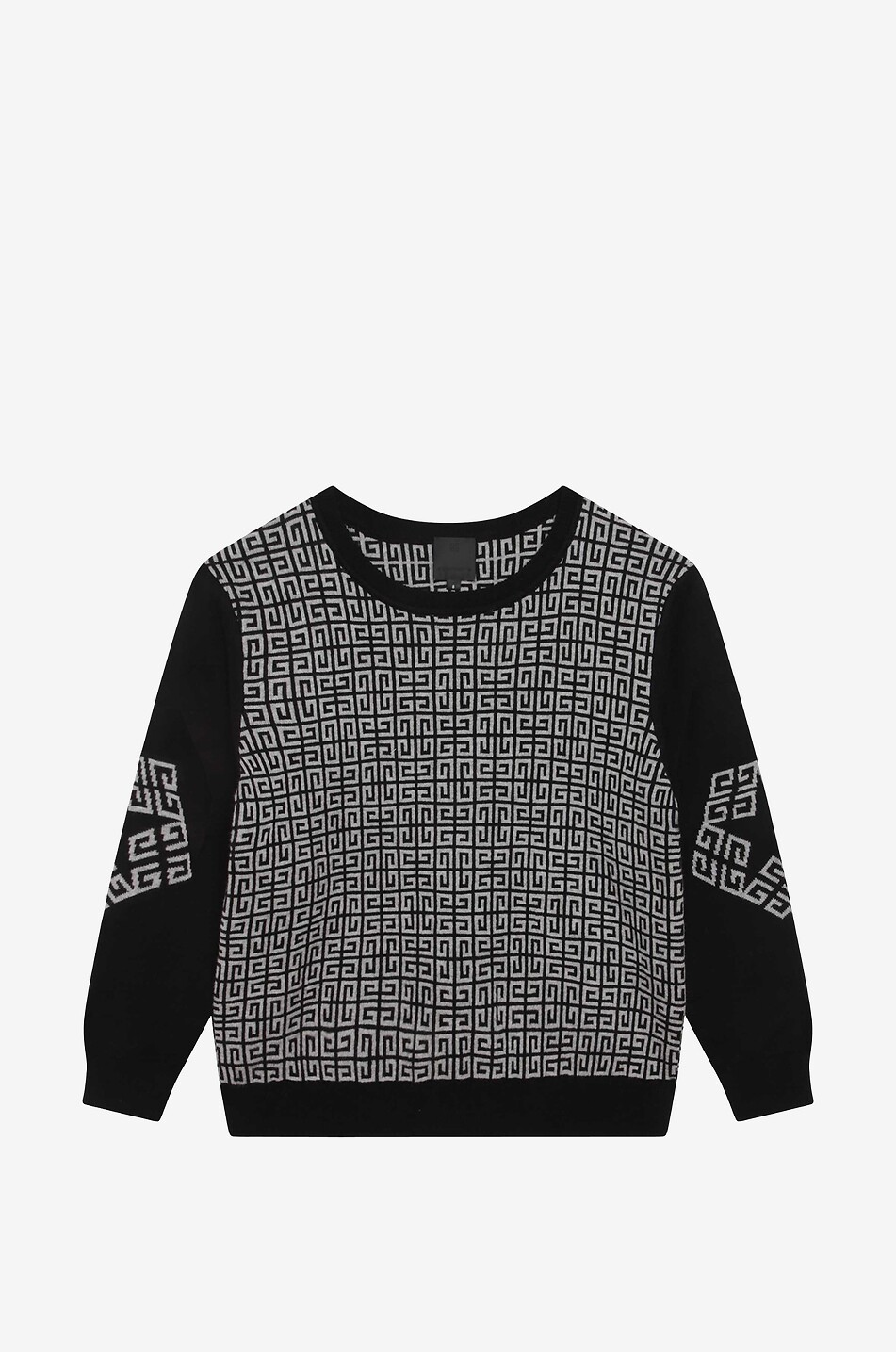 Pull jacquard garçon motif monogramme 4G