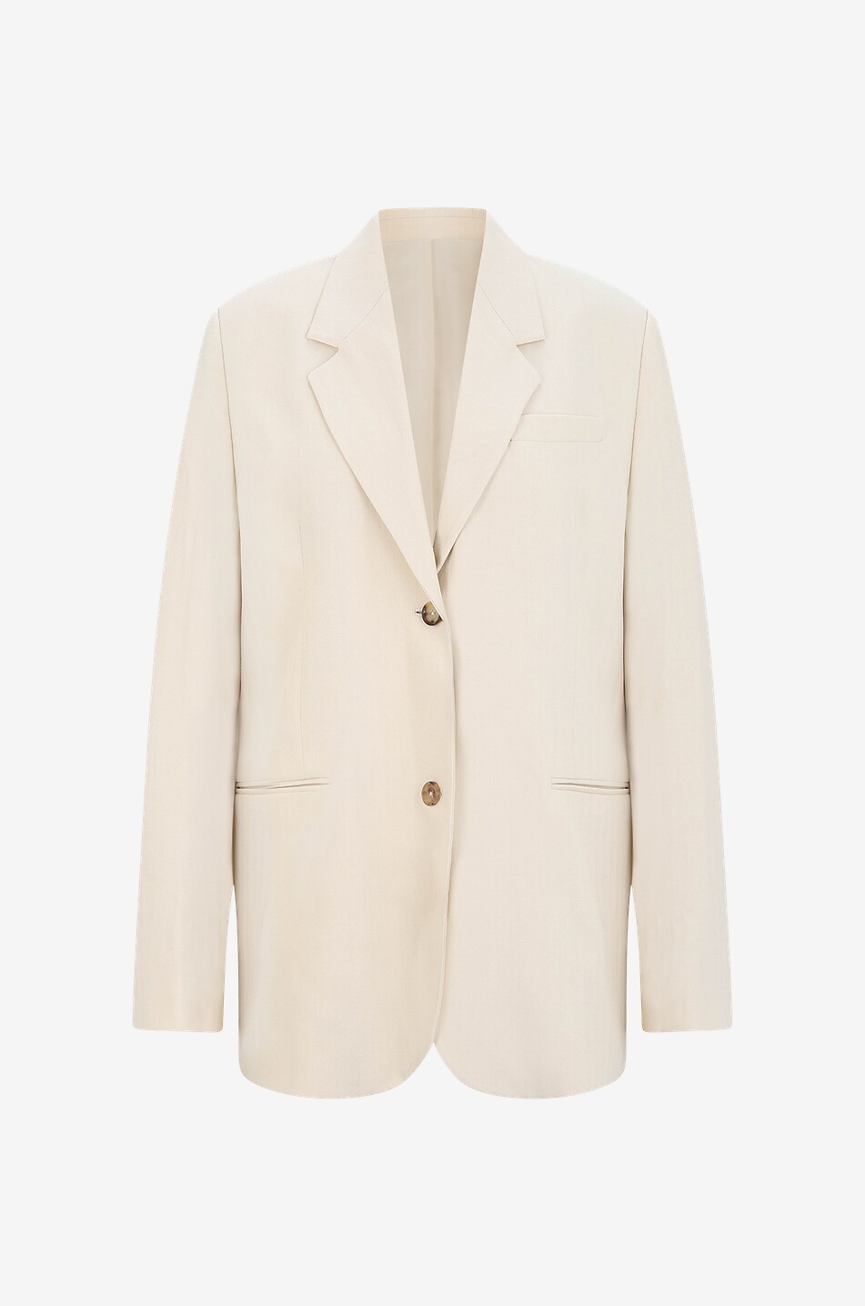 Single-breasted herringbone pattern blazer