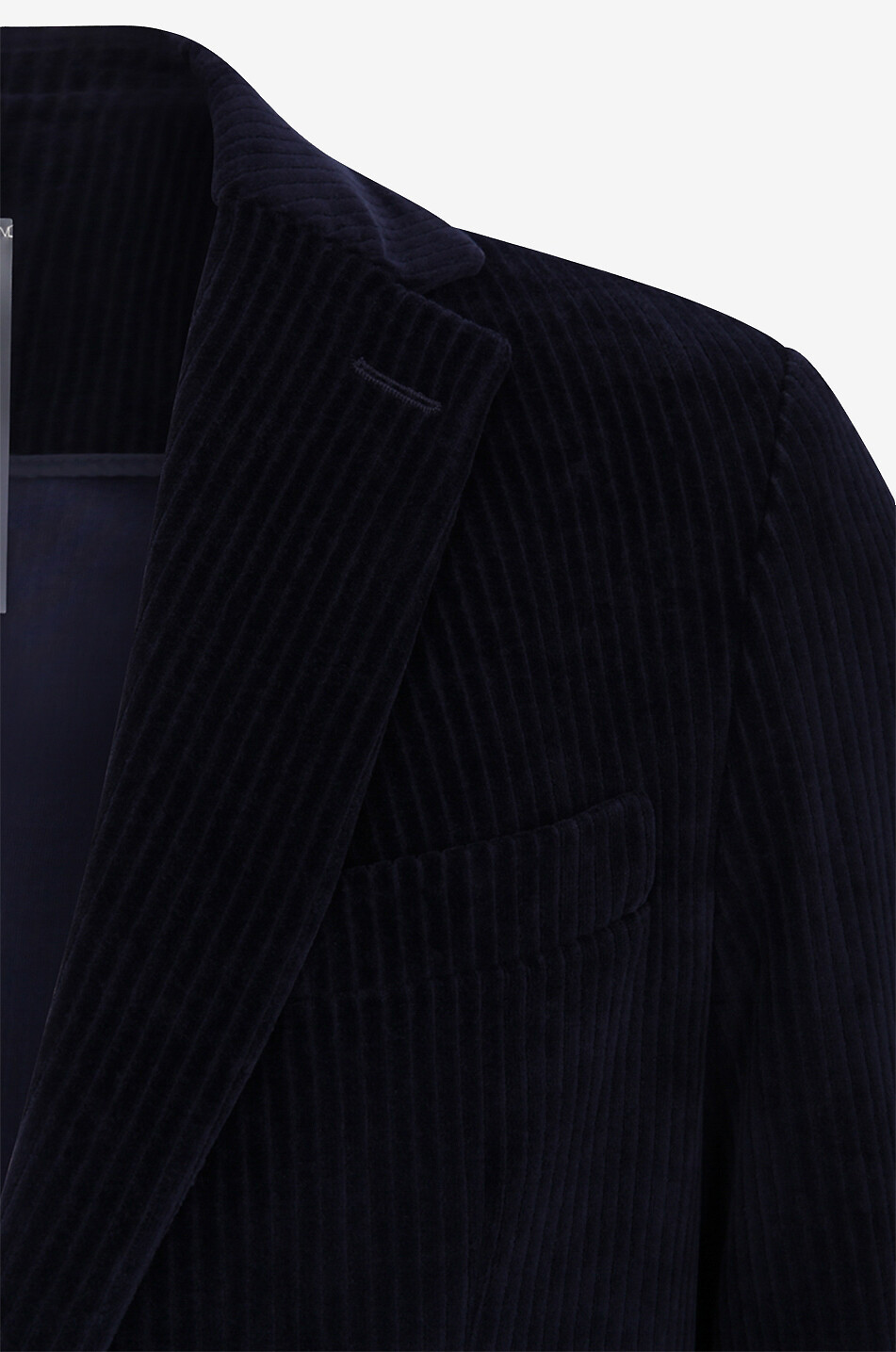 Einreihiger Cordsamt-Slim-Fit-Blazer