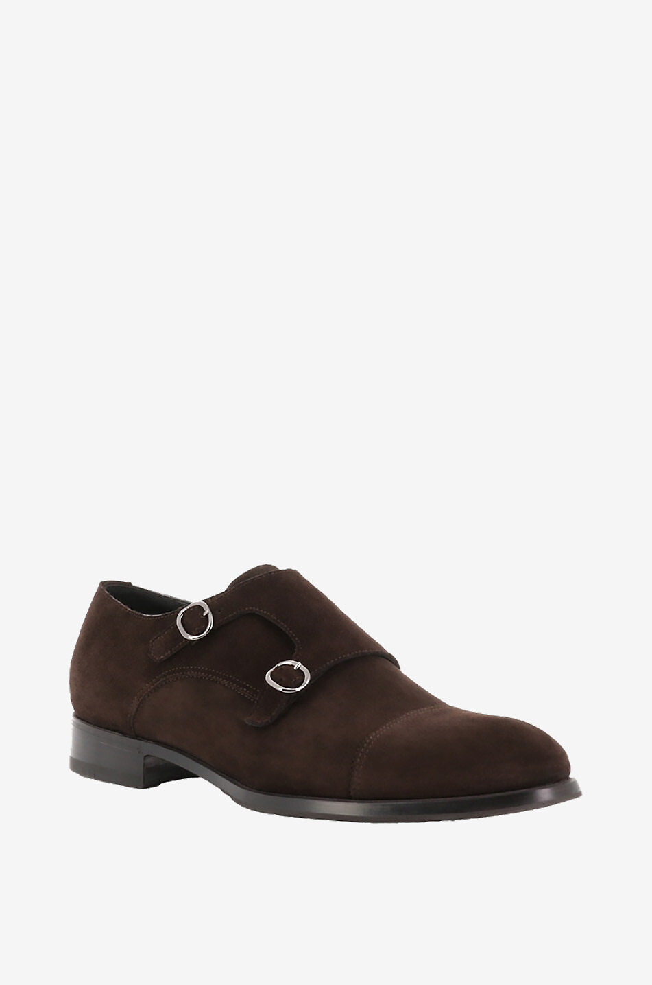 Suede monkstrap shoes