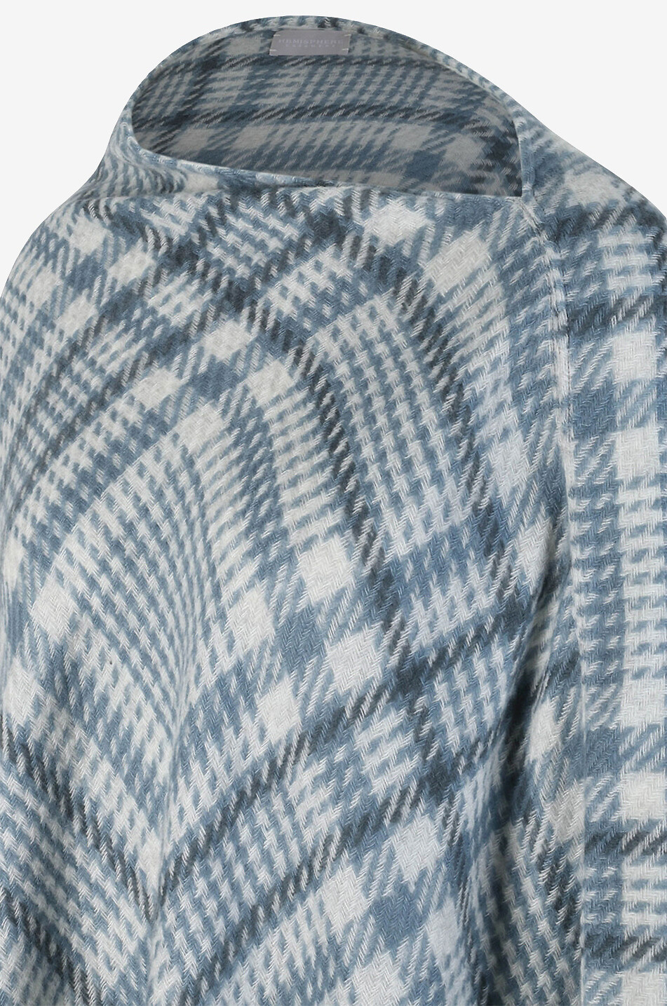 HEMISPHERE Galeno woven checked poncho Women MULTI COLOURED 3