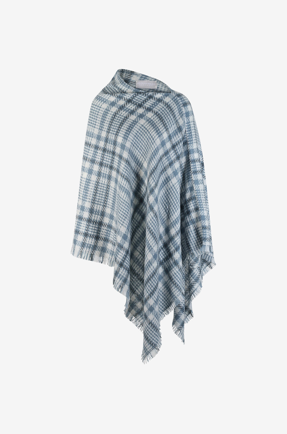 HEMISPHERE Galeno woven checked poncho Women MULTI COLOURED 1