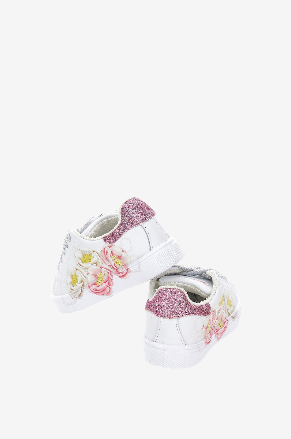 Baskets basses fille imprimées Anémones