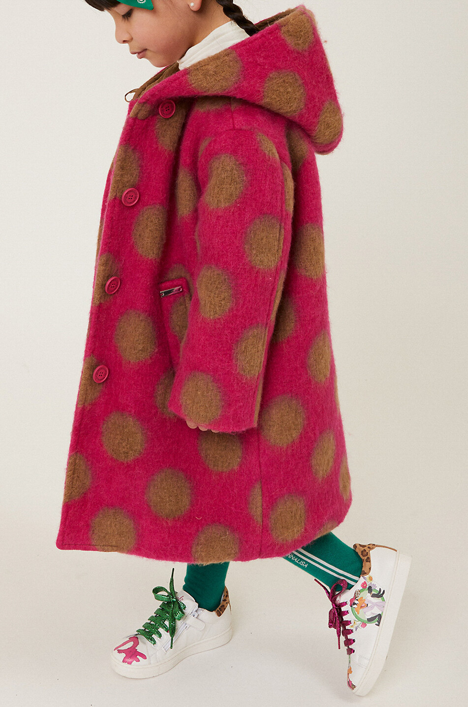 Girls polka dot coat online