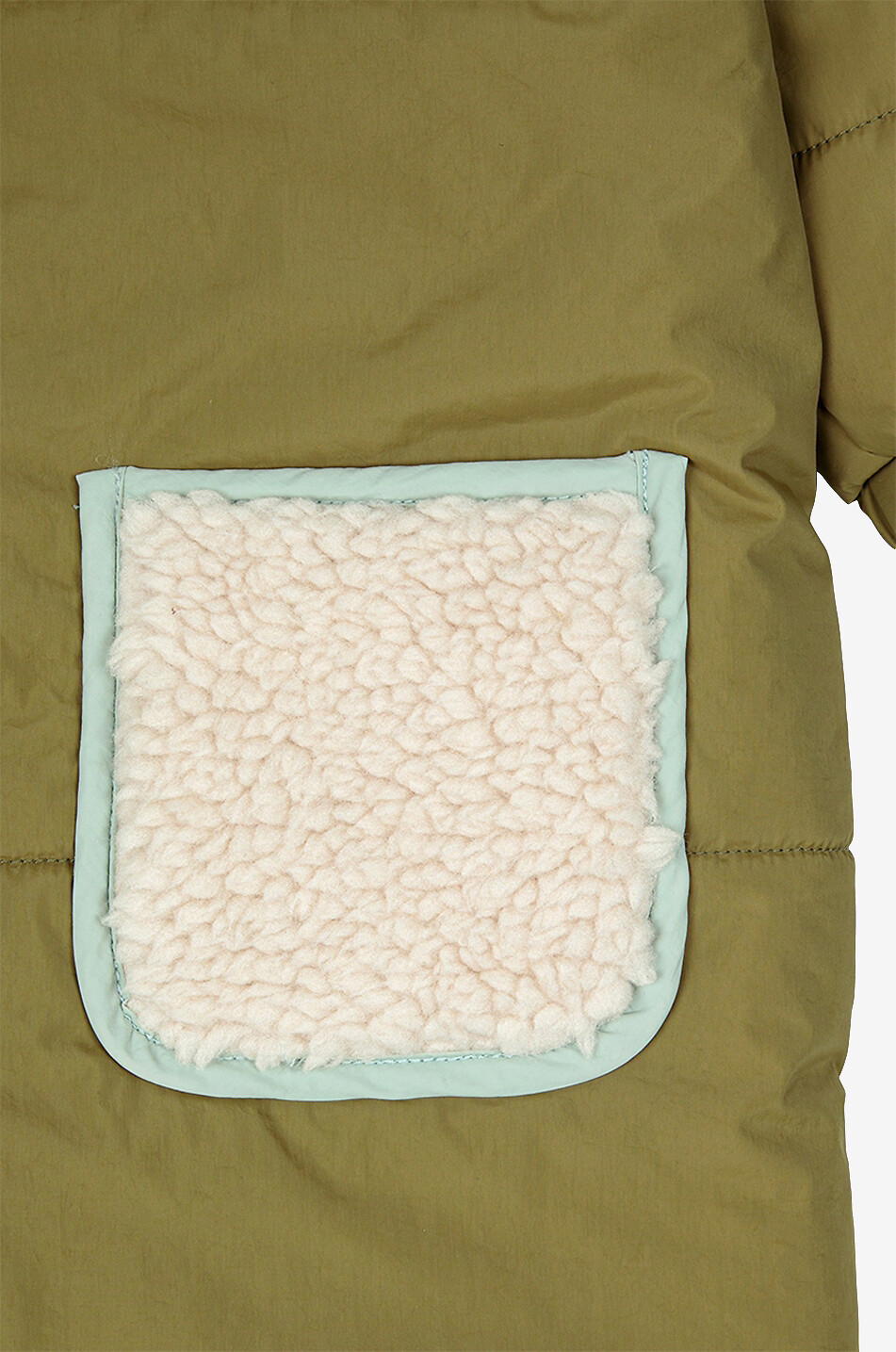 BOBO CHOSES Baby-Materialmix-Schneeanzug Color Block Baby MITTELGRÜN 3