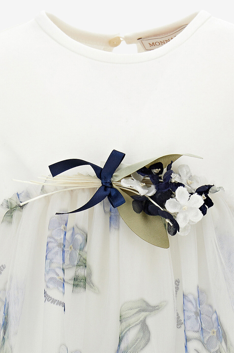 Mädchen-Jersey- und Tüllkleid Ballerina Fiori