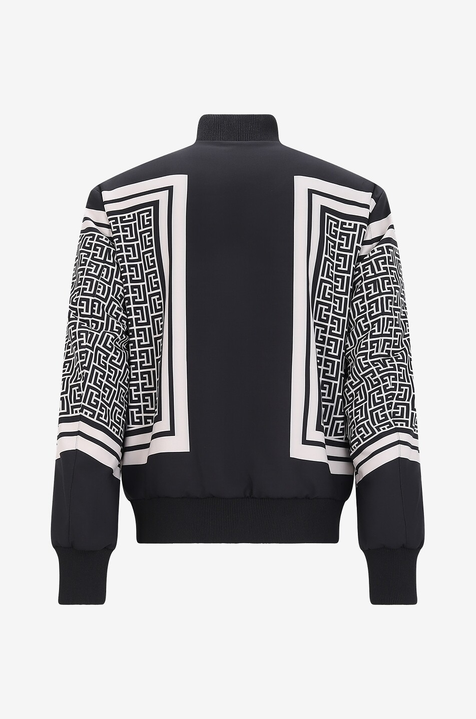 BALMAIN Wendbare Bomberjacke mit Halstuchprint Herren Farblos 2