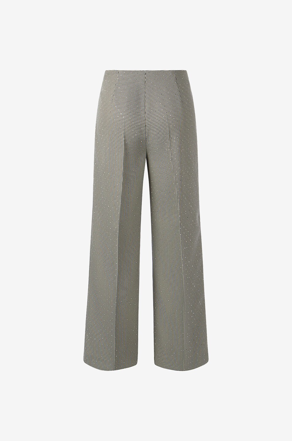 Pantalon large pied-de-poule à cristaux Meghan