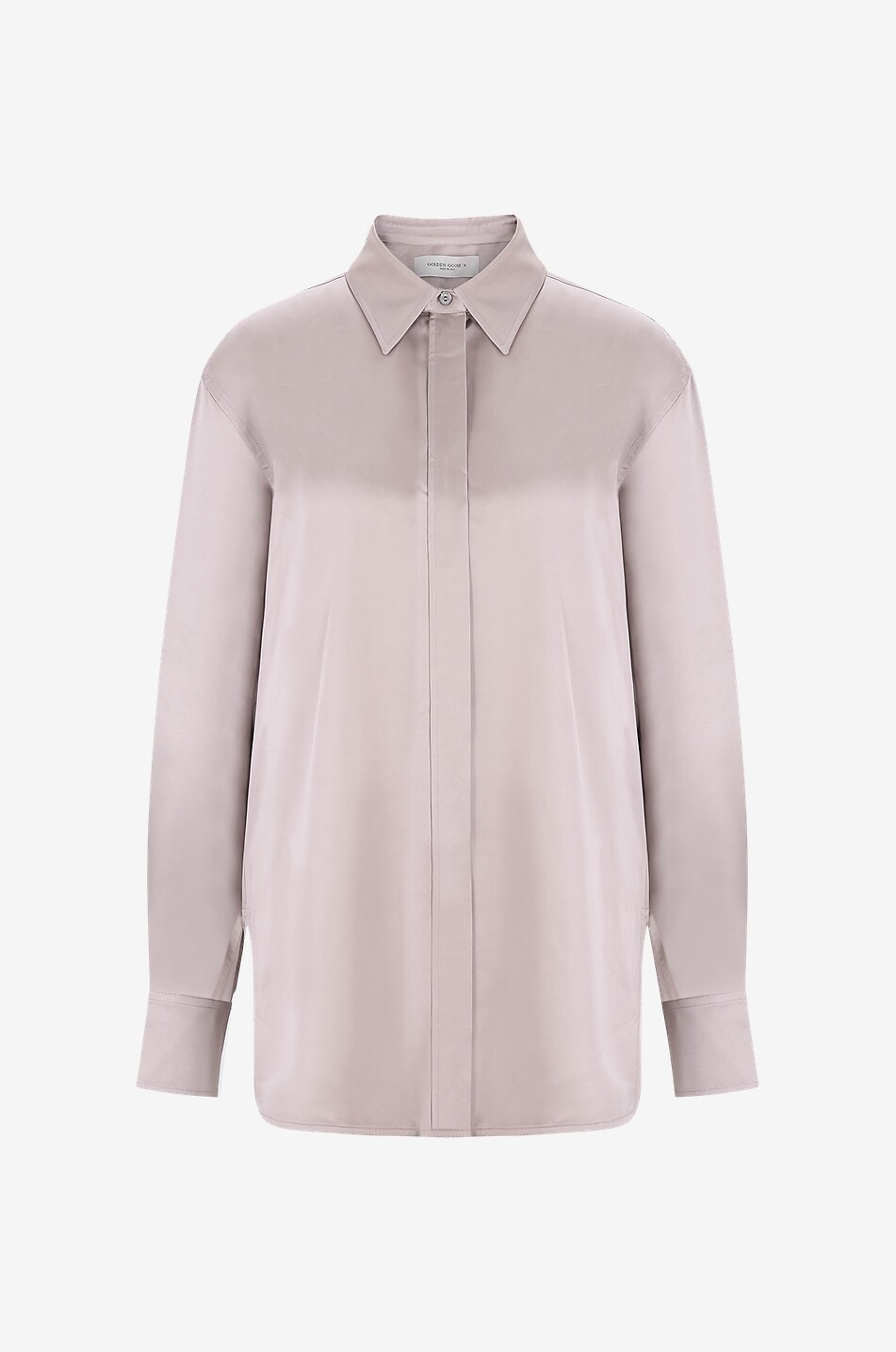 Chemise en satin à manches longues Batilda Boyfriend