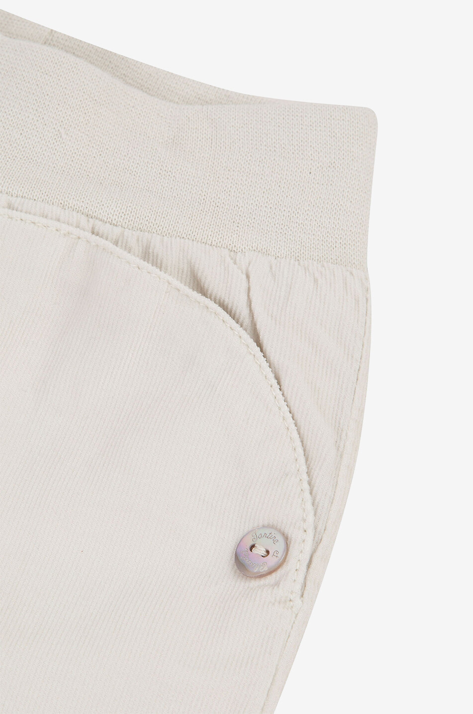 Corduroy baby carrot trousers