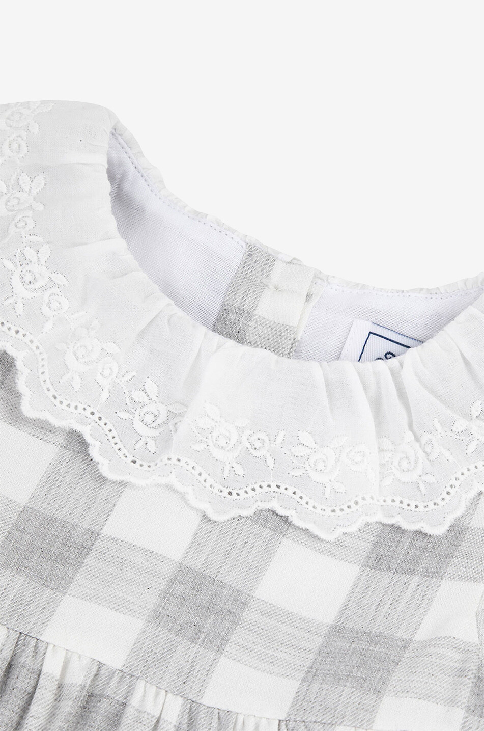Kariertes Baby-Kleid aus Flanell