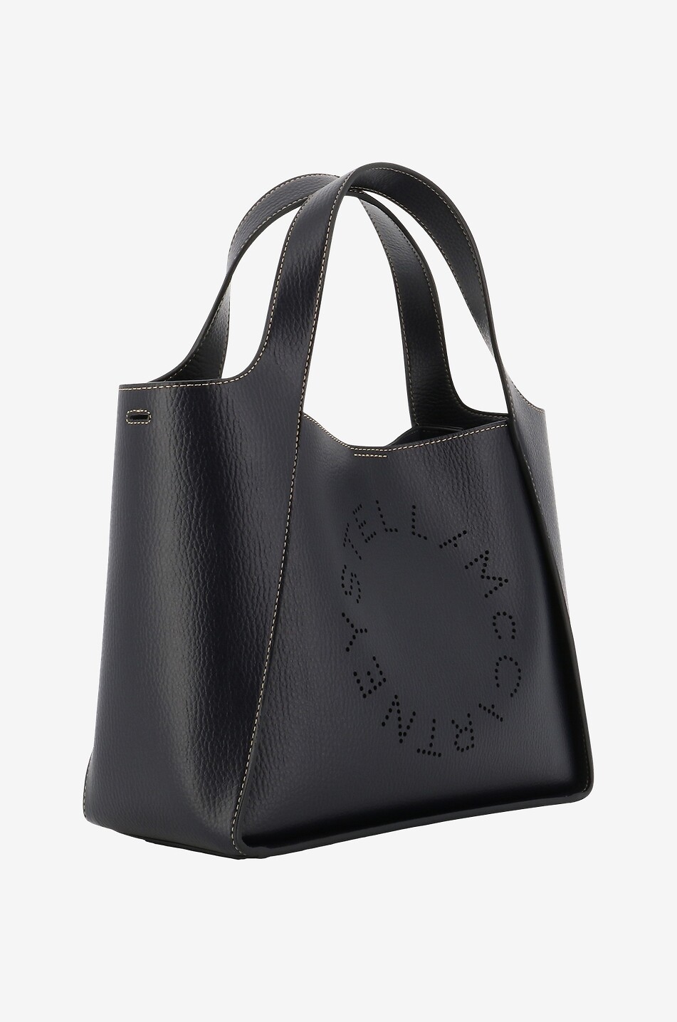 STELLA McCARTNEY Umhängetasche aus genarbtem Kunstleder Stella Logo Damen DUNKELBLAU 2