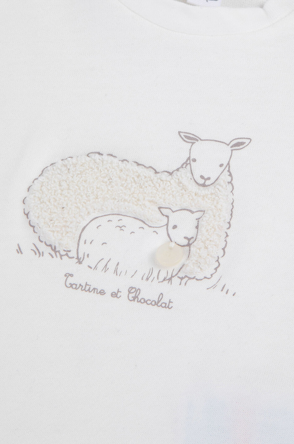 Sheep printed baby long-sleeved T-shirt