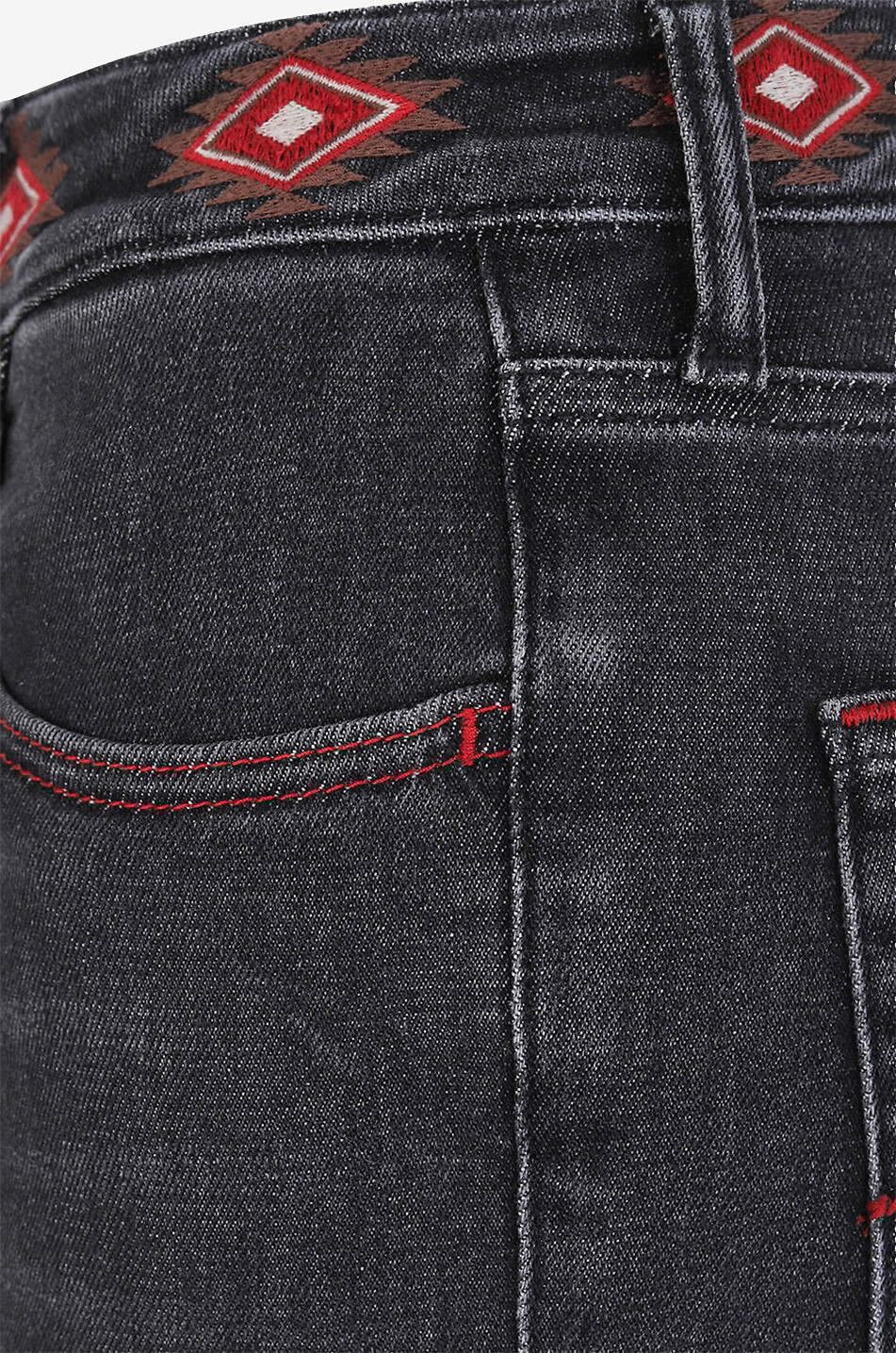 JACOB COHEN Gerade verkürzte Jeans mit Stickereien Kate Damen DUNKELBLAU 3