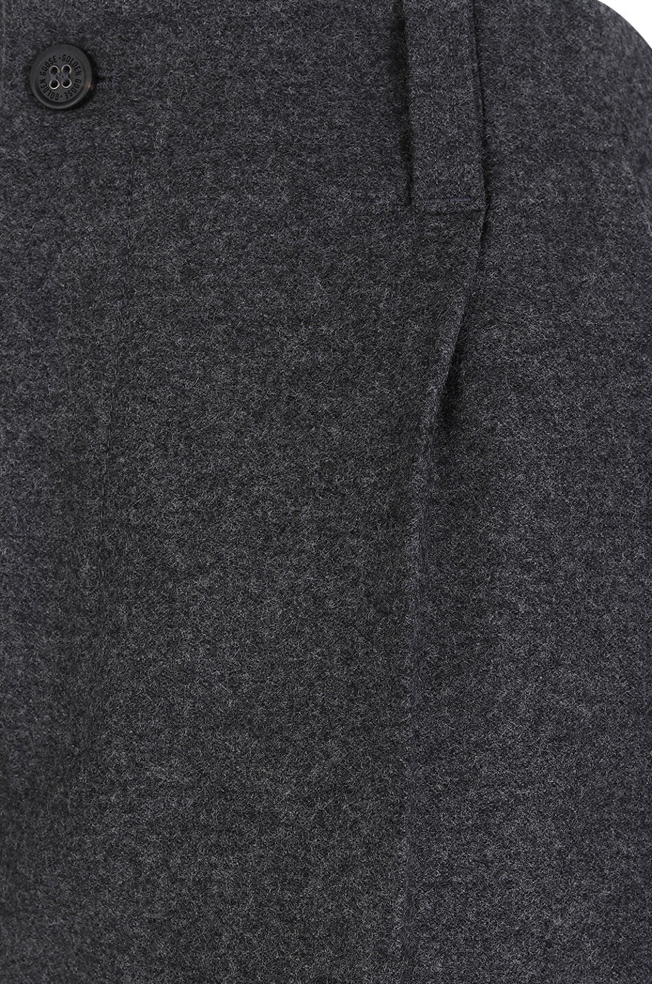 GOLDEN GOOSE Pantalon droit esprit jogger en flanelle Isiah Homme GRIS 3