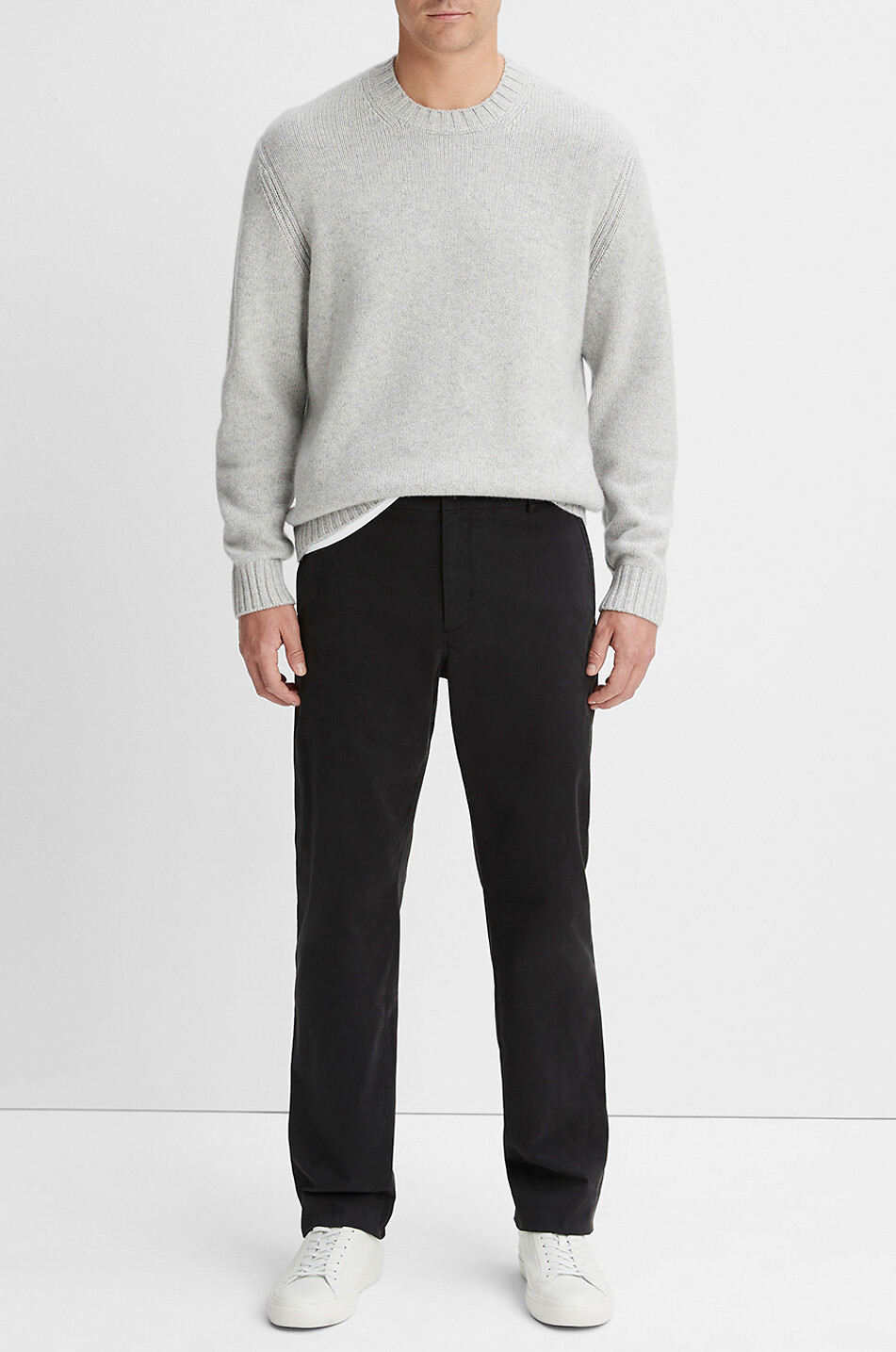 VINCE Pantalon en sergé velouté Garment Dye Homme NOIR 3