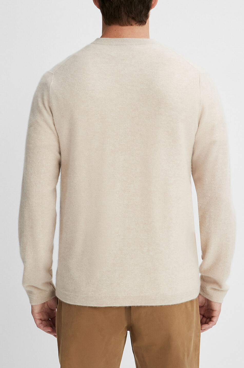 VINCE Pull à col rond en cachemire Homme Incolore 5