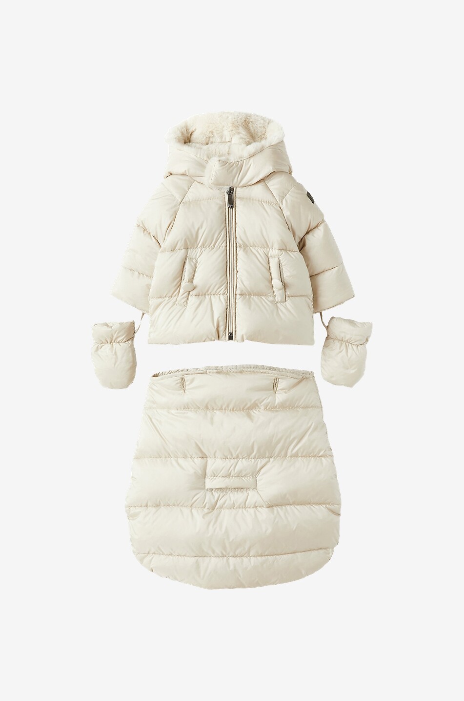 IL GUFO Baby-Set Schlafsack und Daunenjacke Baby BEIGE 2
