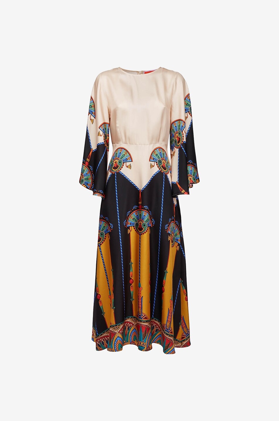 Robe longue en sergé de soie Sorella Aswan Placée