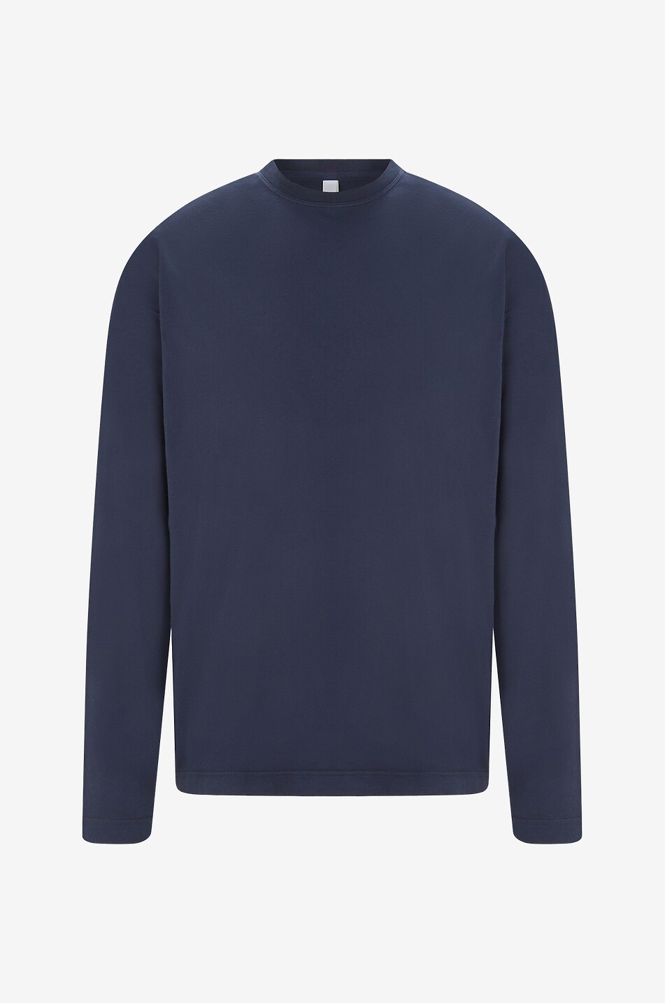 04651/ Langärmeliges T-Shirt aus Baumwolle Oyster Jersey Tee Herren DUNKELBLAU 1