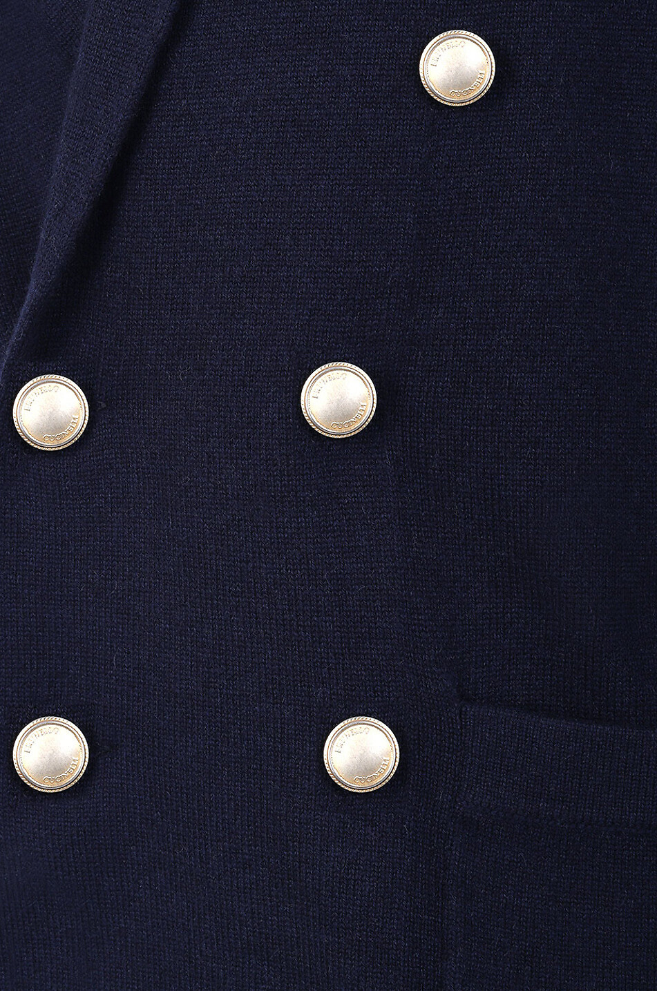 Blazer en maille à boutonnage double en cachemire