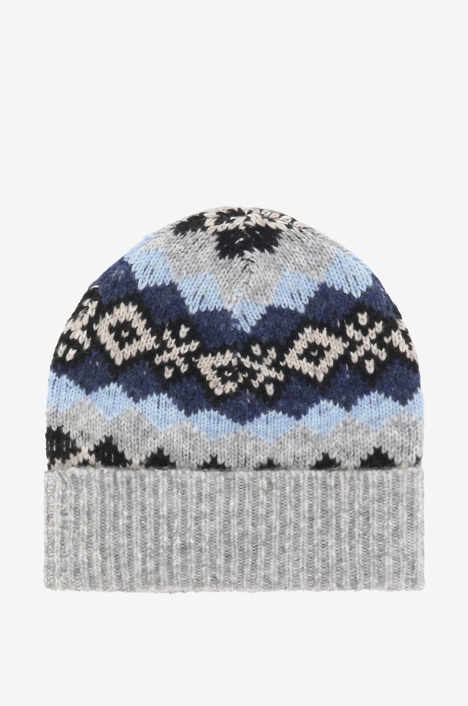 Dicke Jacquard-Strickmütze