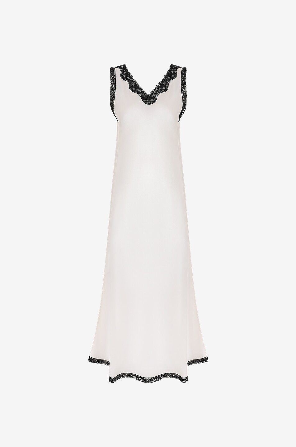 MORPHO + LUNA Alina silk nightdress Women WHITE 1