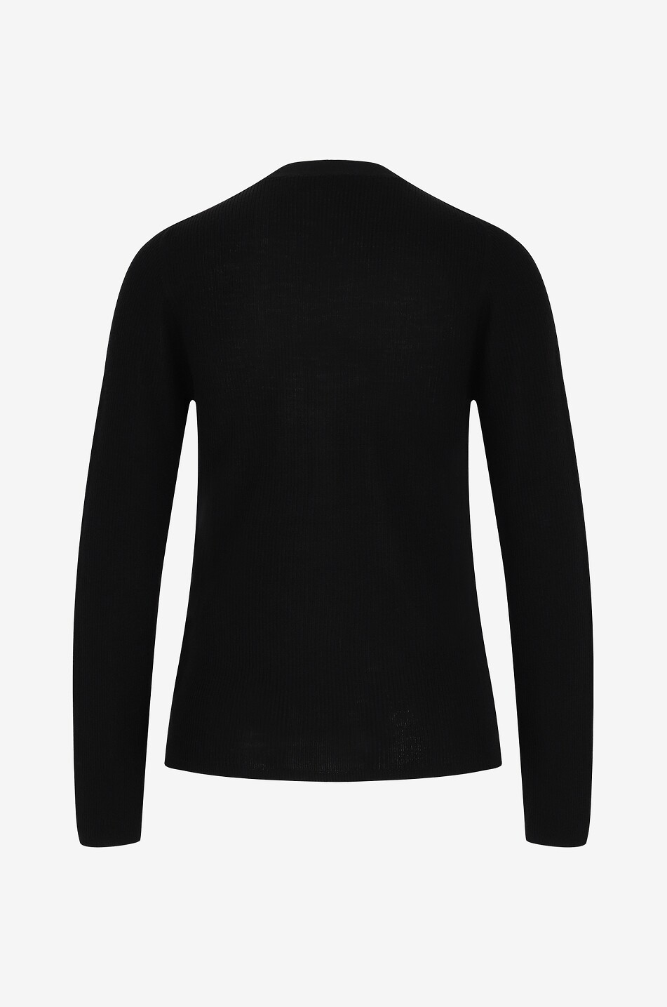 BONGÉNIE Pull chaussette à col V boutonné Femme NOIR 2