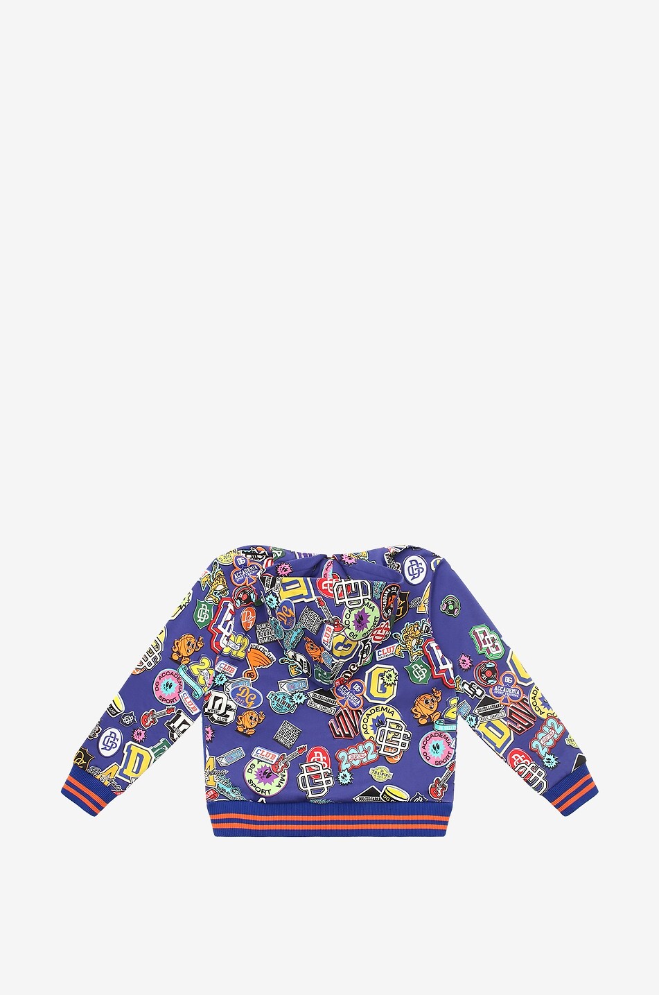 DG Stickers hooded boy's full-zip sweatshirt