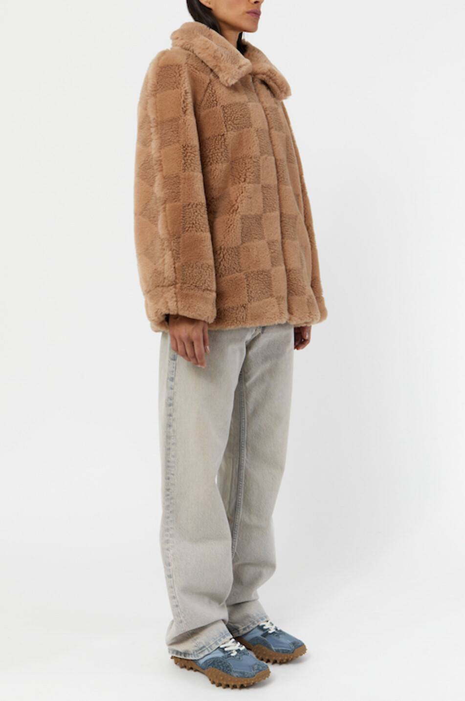 Veste duveteuse à damier Lucy