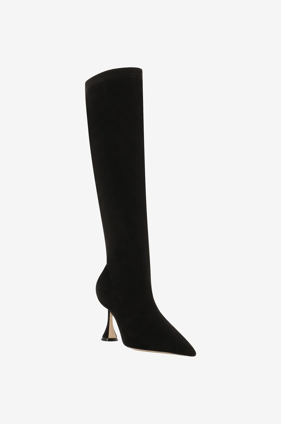 RODO Stiefel aus Wildleder mit Absatz Damen SCHWARZ 1
