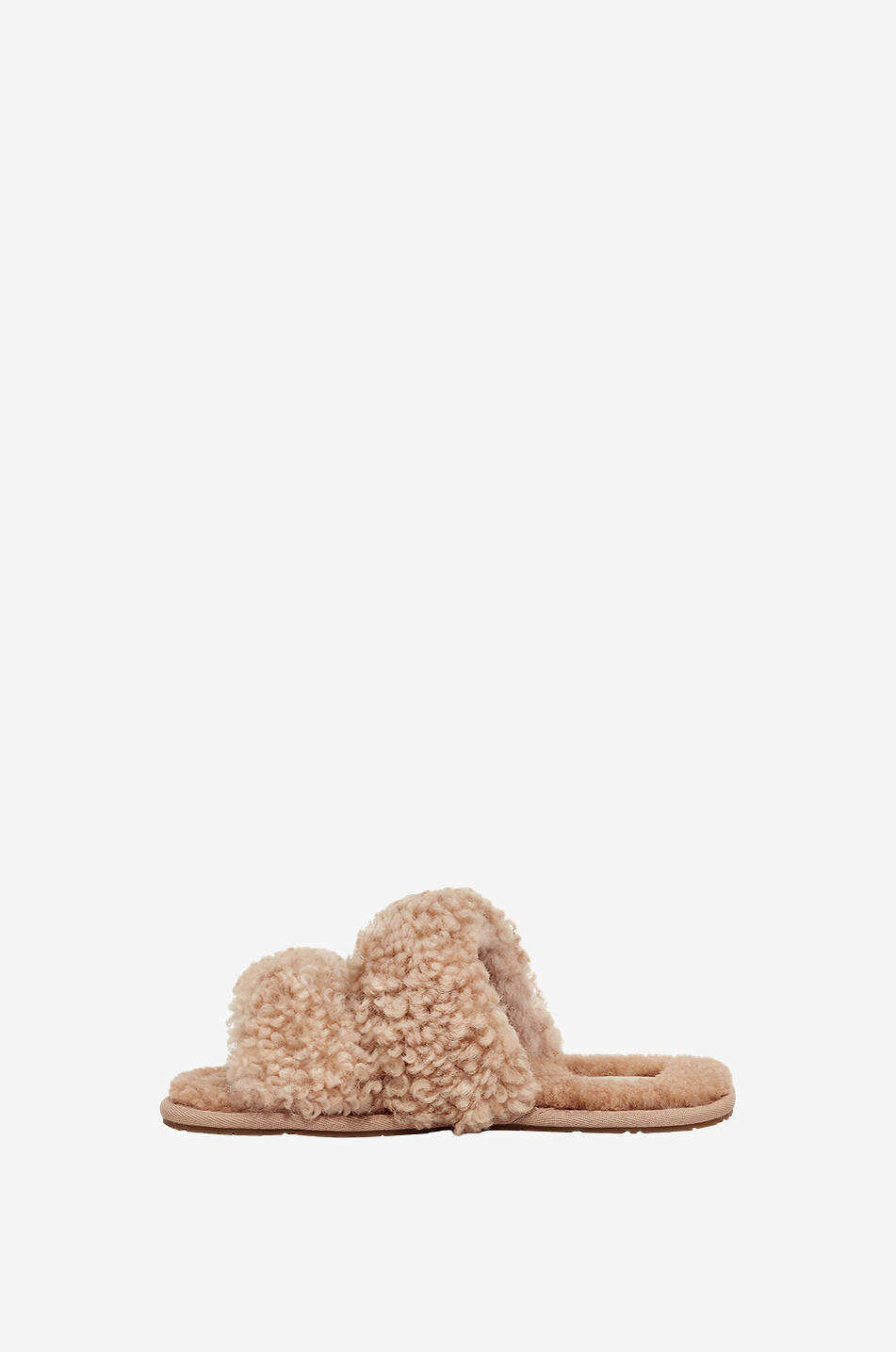 UGG W Maxi Curly Scuffetta open slides Women BEIGE 4