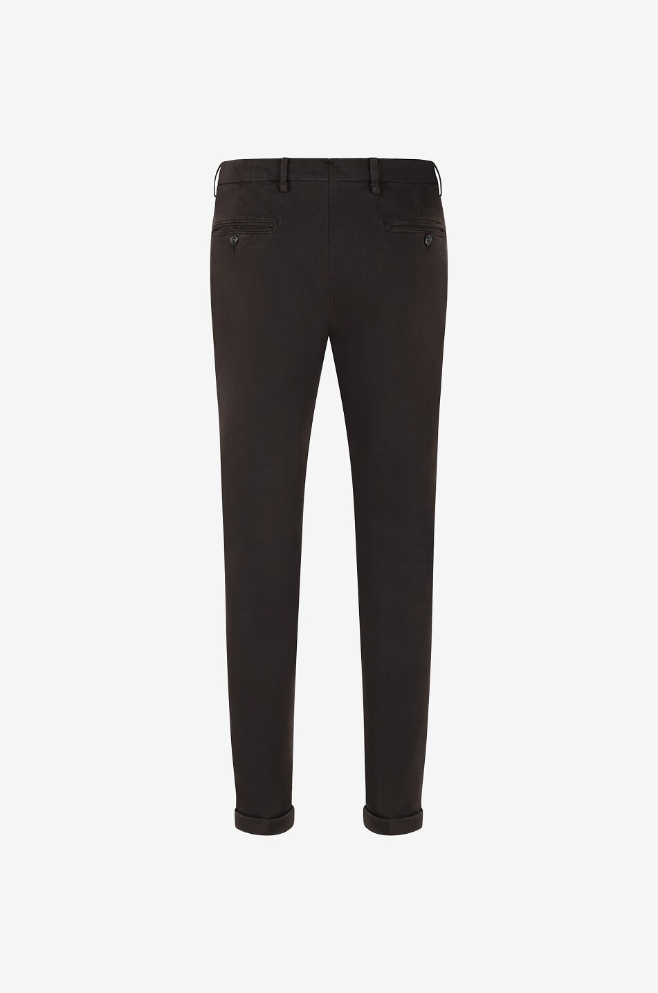 B SETTECENTO Slim fit chino trousers Men DARK BROWN 2