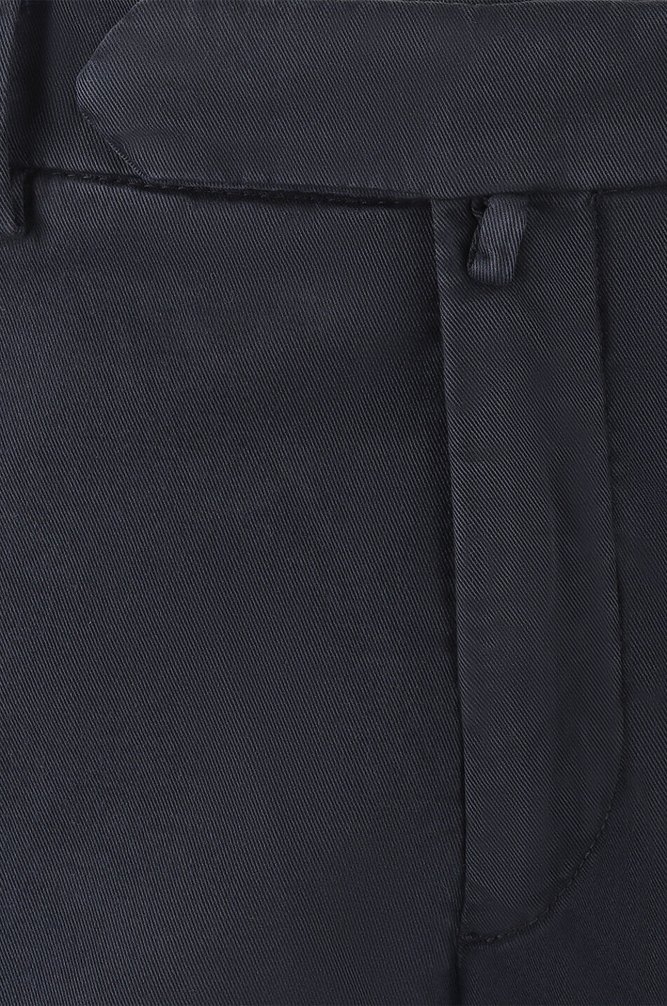 B SETTECENTO Pantalon chino slim en coton et laine Homme BLEU FONCE 3