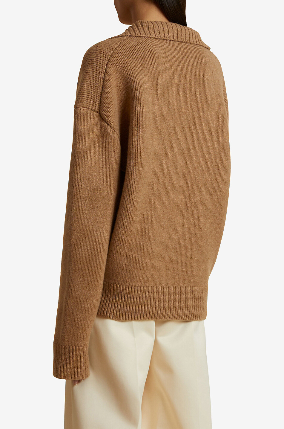 KHAITE Polo-Pullover aus Kaschmir The Bristol Damen KAMELFARBEN 3