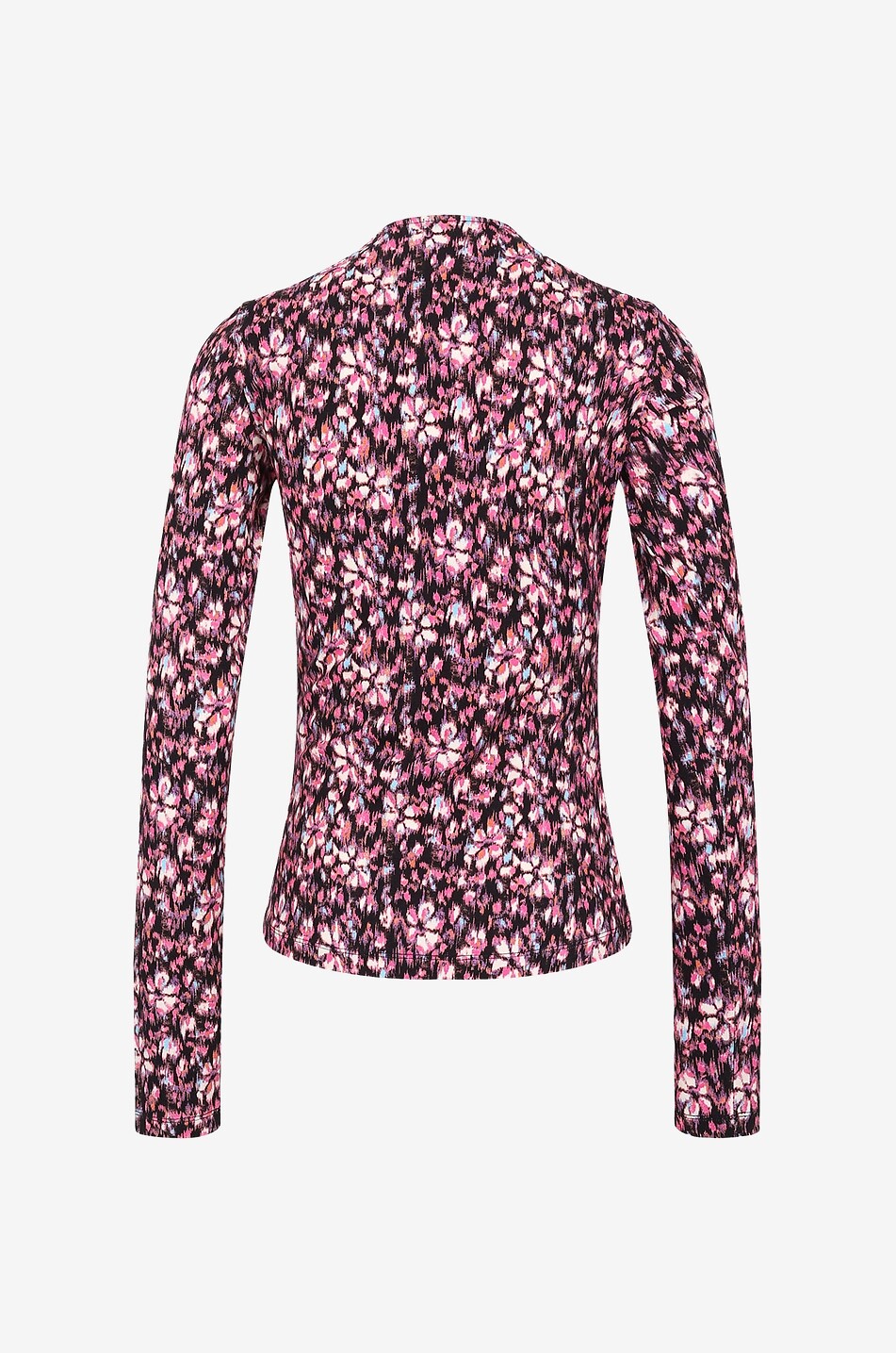 MARANT ETOILE Geblümtes schmales T-Shirt mit Knotdetail Lyss Damen ROSA 2