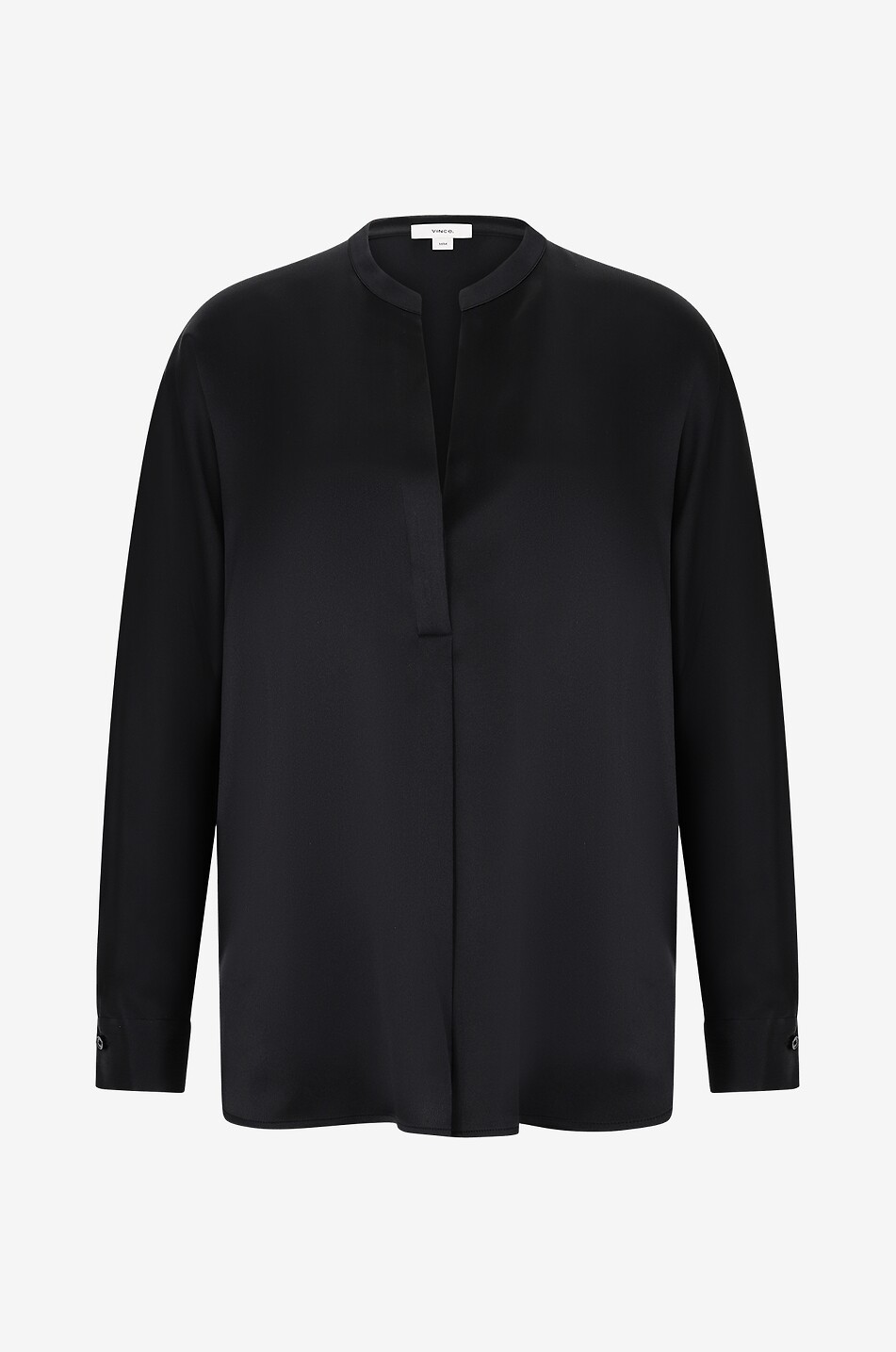 Langärmelige Bluse aus Seidensatin