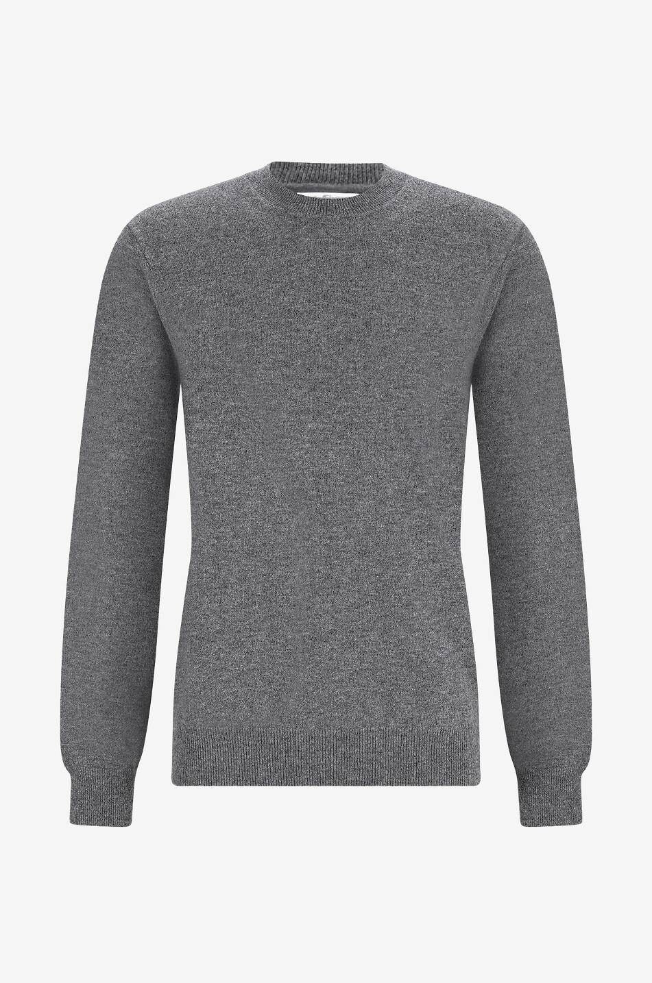 COMME DES GARCONS SHIRT Feiner Rundhalspullover aus Wolle Herren GRAU 1