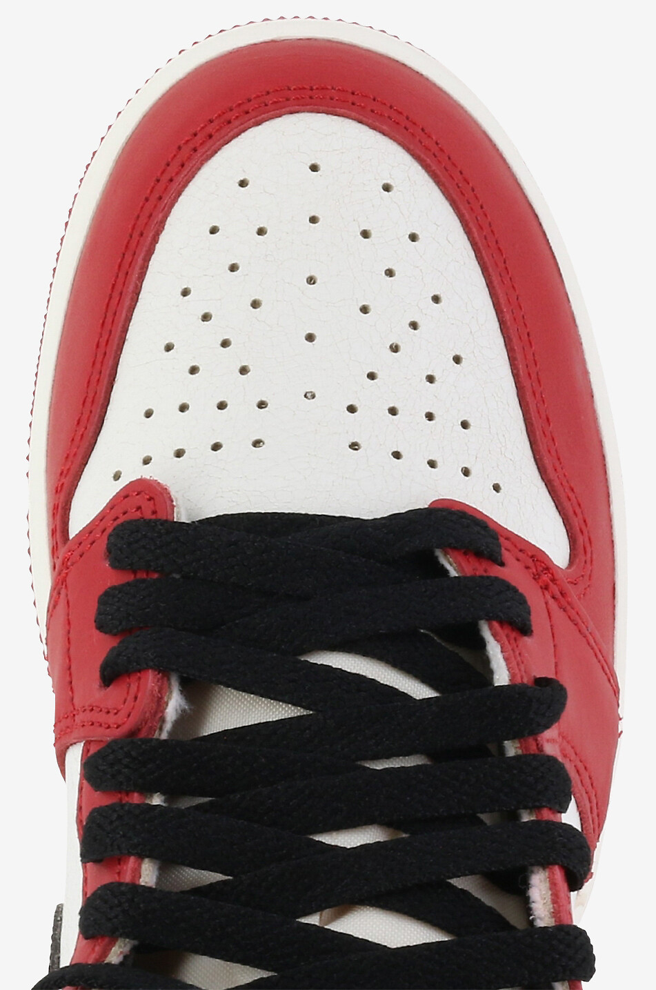 NIKE Rissige hohe Sneakers Air Jordan 1 Chicago Lost and Found Damen ROT 5