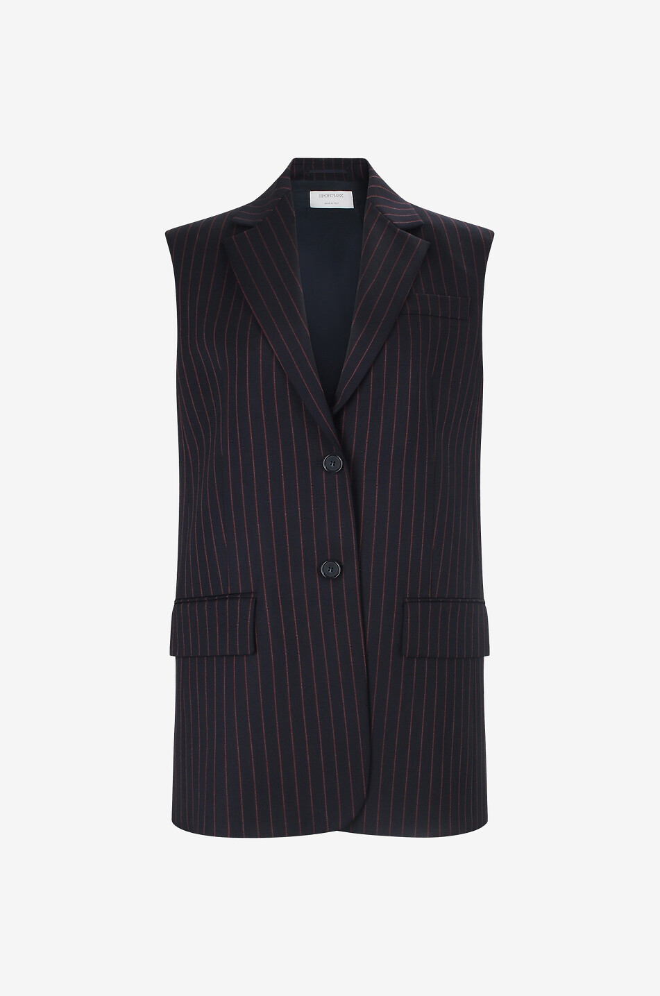 SPORTMAX Rossana virgin wool vest Women DARK BLUE 1