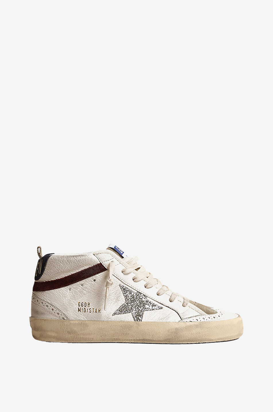 GOLDEN GOOSE Baskets montantes à étoile paillettes Mid Star Classic Femme MULTICOLORE 1