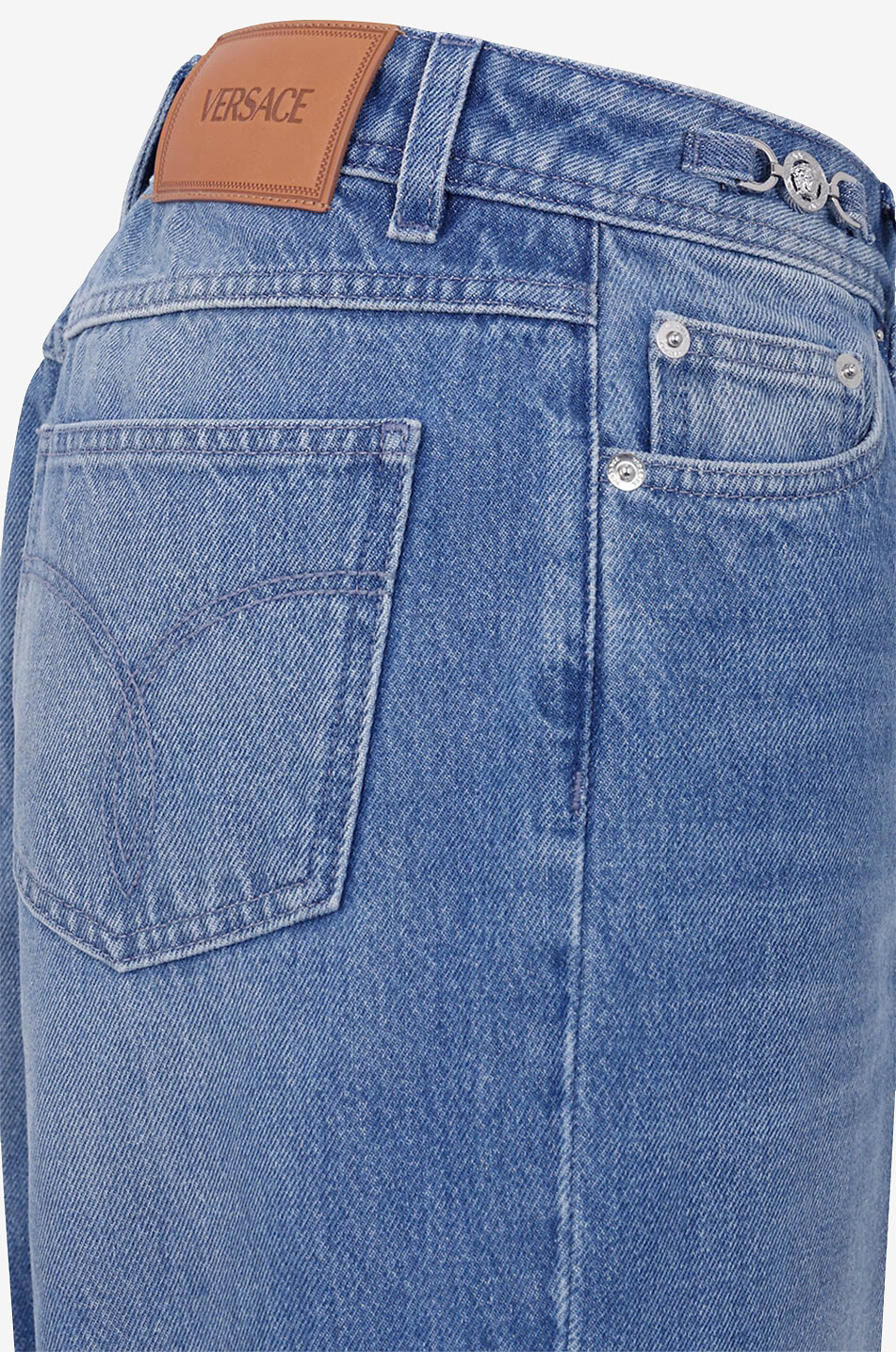 Jean droit à plis Tailored Medium-Wash Medusa '95