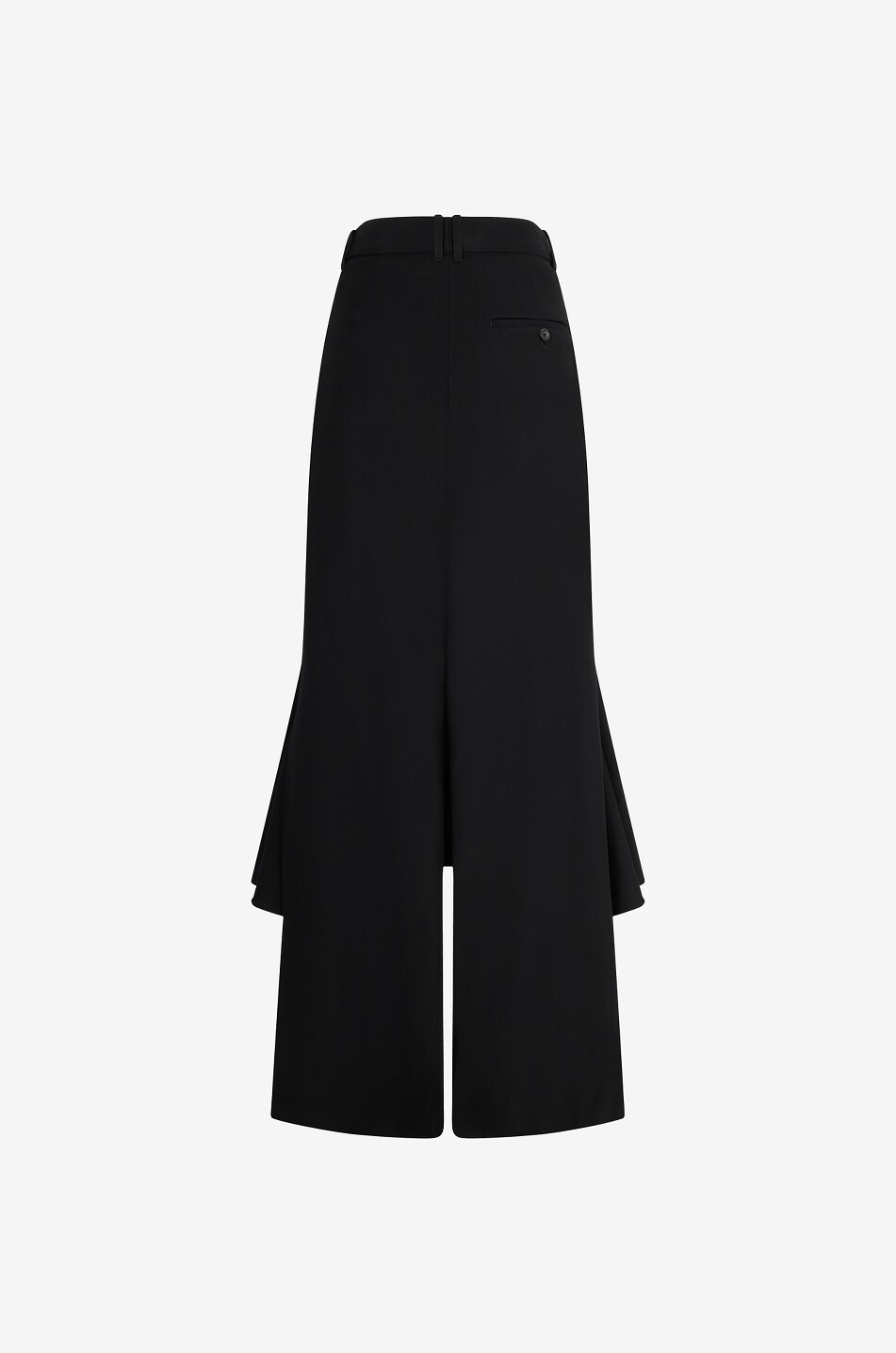 BALENCIAGA Godet Deconstructed asymmetric skirt Women BLACK 2