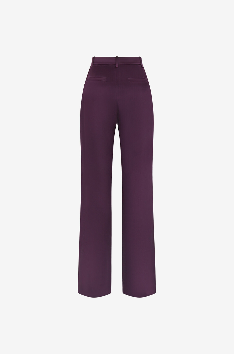 BARBARA BUI Silk straight-leg trousers Women PURPLE 2